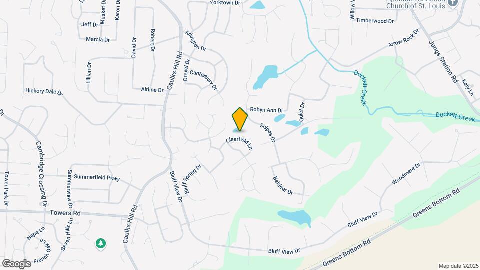 3422 Clearfield Ln Map and Location Details