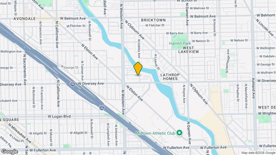 2301 W Wolfram St Mapa y Detalles de la Ubicación