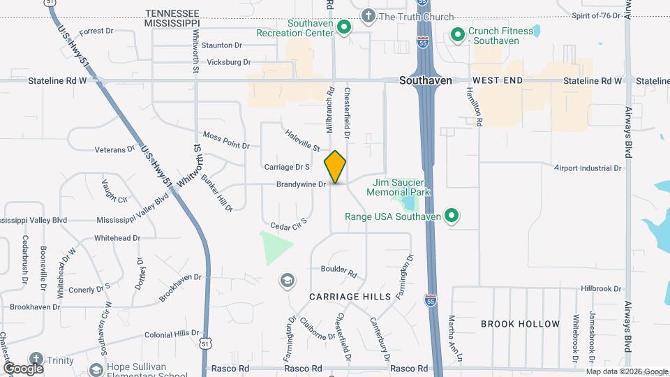 8604 Millbranch Rd Map and Location Details