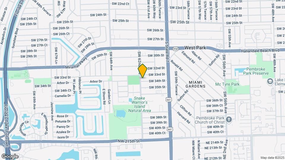 6147-6155 SW 34th St Map and Location Details