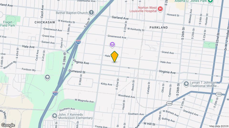 3215 Virginia Ave Map and Location Details