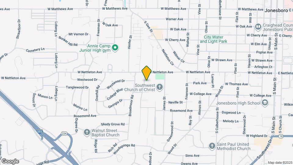 1416 Brookhaven Rd Map and Location Details