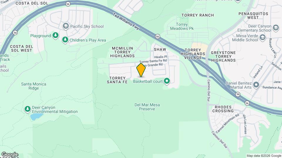 13138 Mesa Crest Pl Map and Location Details