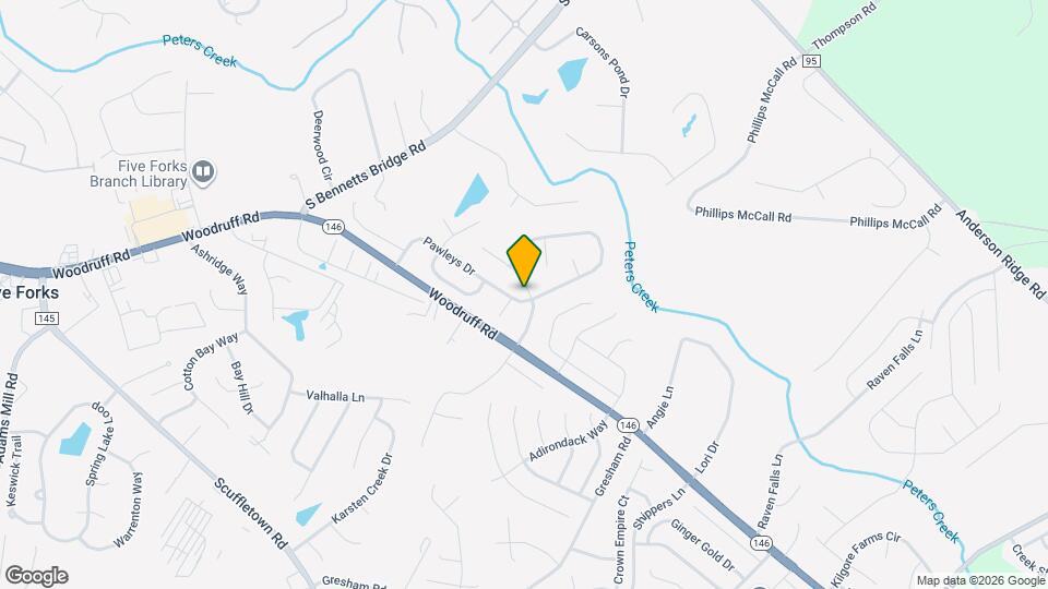 401 Pawleys Dr Map and Location Details