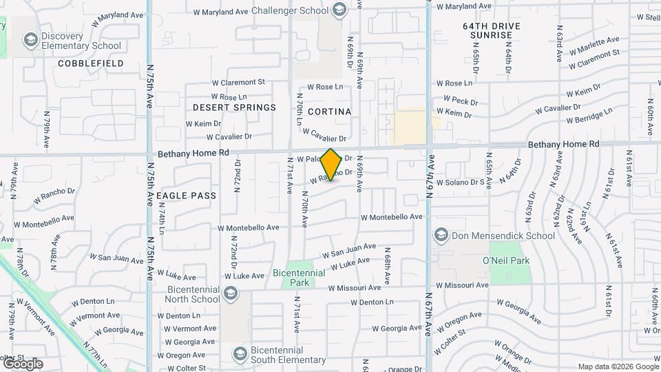 6944 W Solano Dr N Map and Location Details