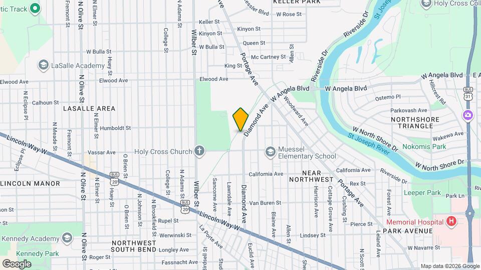1129 Diamond Ave Map and Location Details