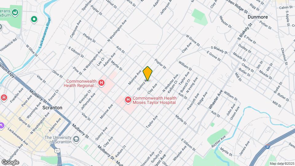 916 Quincy Ave Map and Location Details