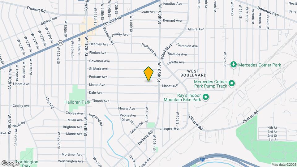 10620 Linnet Ave Map and Location Details