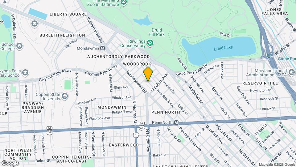 2838 Woodbrook Ave Map and Location Details