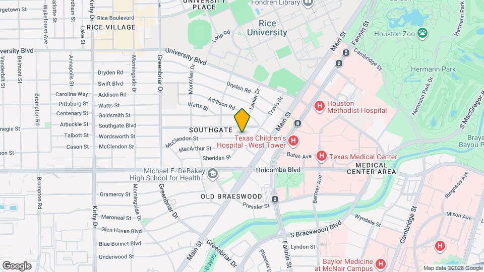 2018 McClendon St Map and Location Details