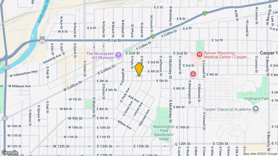 430 S Grant St Map and Location Details