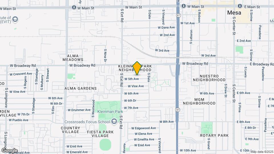 658 W 5th Ave Map and Location Details