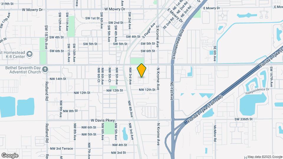 1402 NW 1st Ct Map and Location Details