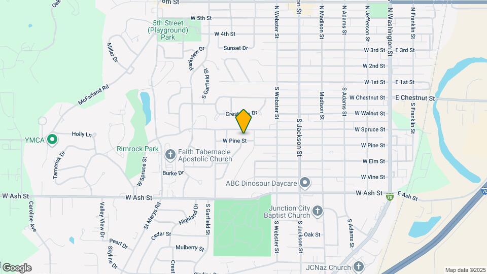 714 W Pine St Map and Location Details