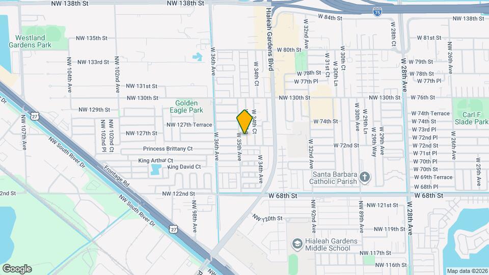 7256 W 34th Ln Map and Location Details