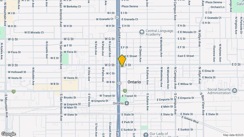 Downtown Ontario Luxury Apartments Mapa y Detalles de la Ubicación