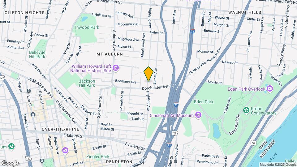 2014 Highland Ave Map and Location Details