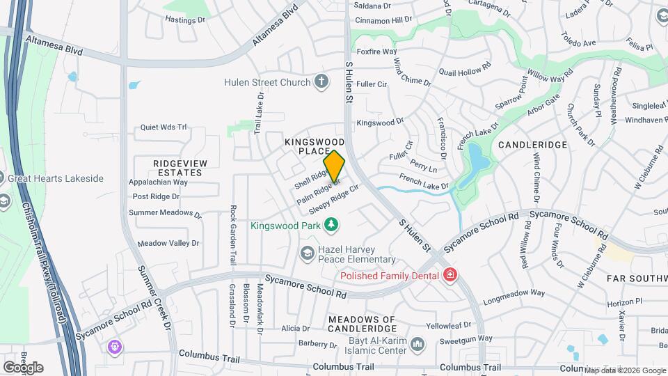 4705 Palm Ridge Dr Map and Location Details