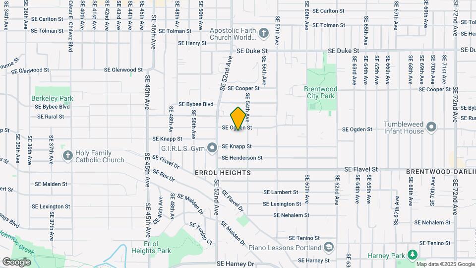 5318 SE Ogden St Map and Location Details