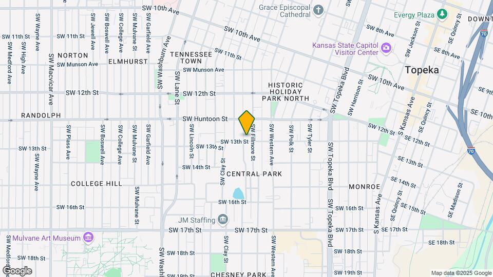 1275 SW Fillmore St Map and Location Details