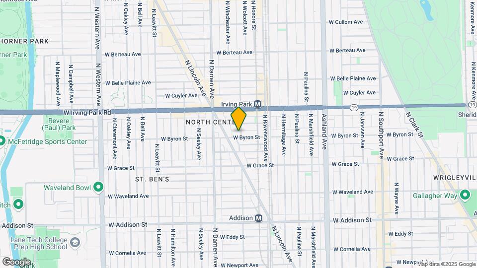 1900 W Byron St Mapa y Detalles de la Ubicación