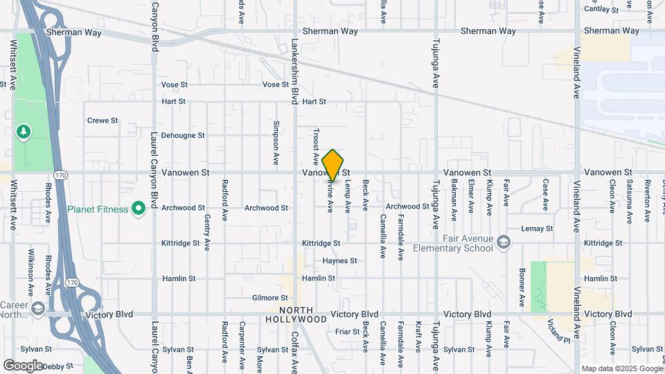 6734 Irvine Ave Mapa y Detalles de la Ubicación