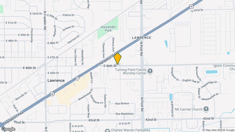 8761 E 46th St Map and Location Details