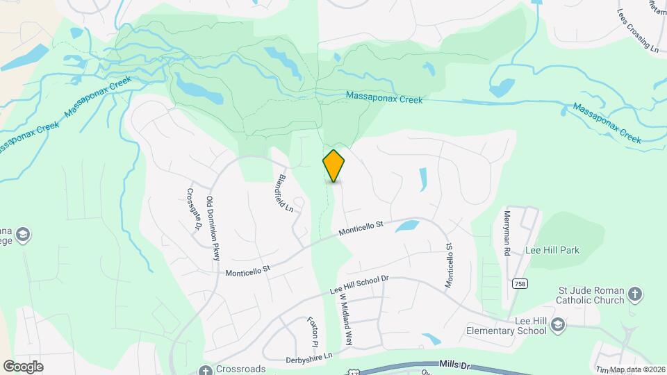 9811 Fendale Ln Map and Location Details