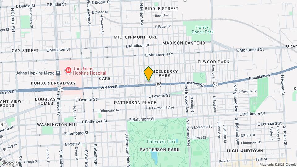 400 N Rose St Map and Location Details