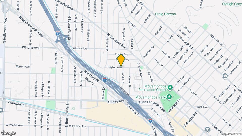 1920 Peyton Ave Mapa y Detalles de la Ubicación