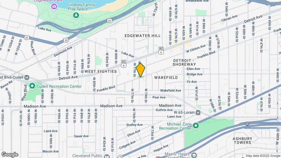 7415 Franklin Blvd Map and Location Details