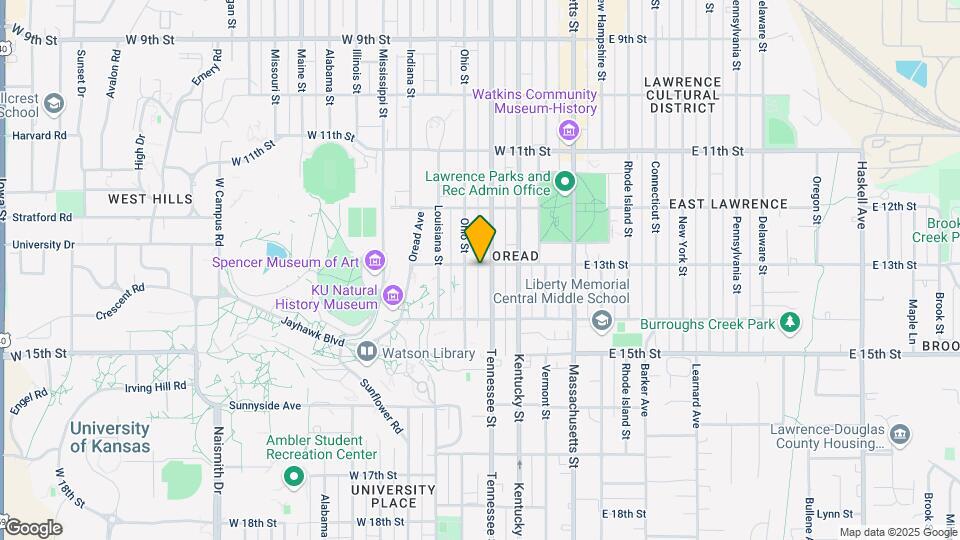 407 W 13th St Map and Location Details