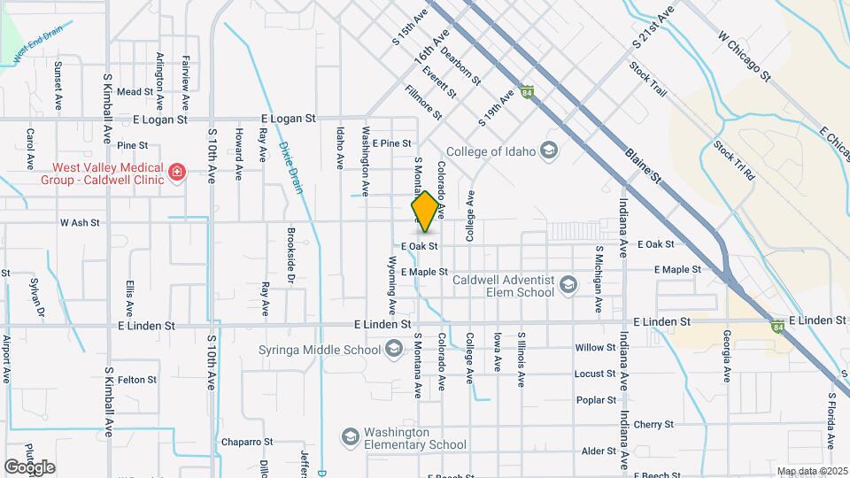 2121 S Montana Ave Map and Location Details