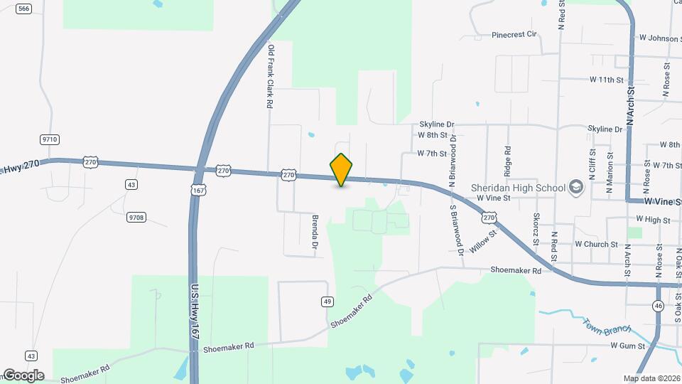 1607 W Center St Map and Location Details