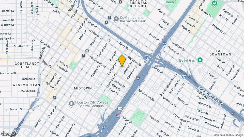 2401 Crawford St, Unit B107 Map and Location Details