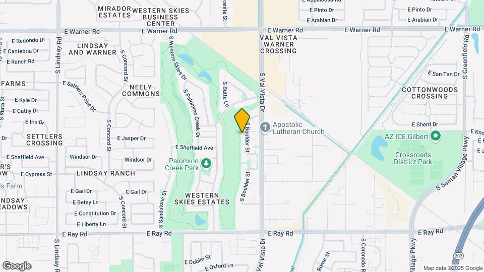 1212 S Boulder St Map and Location Details