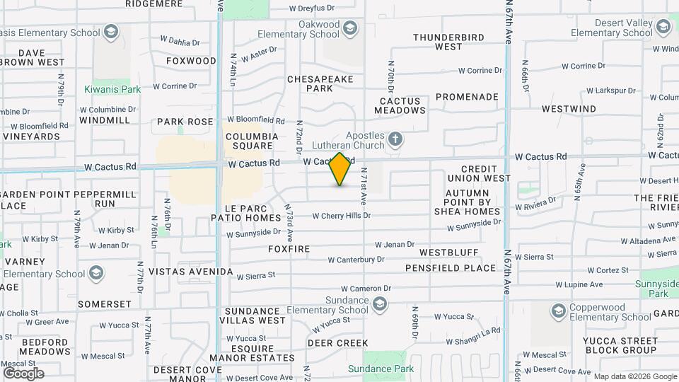 7141 W Paradise Dr Mapa y Detalles de la Ubicación