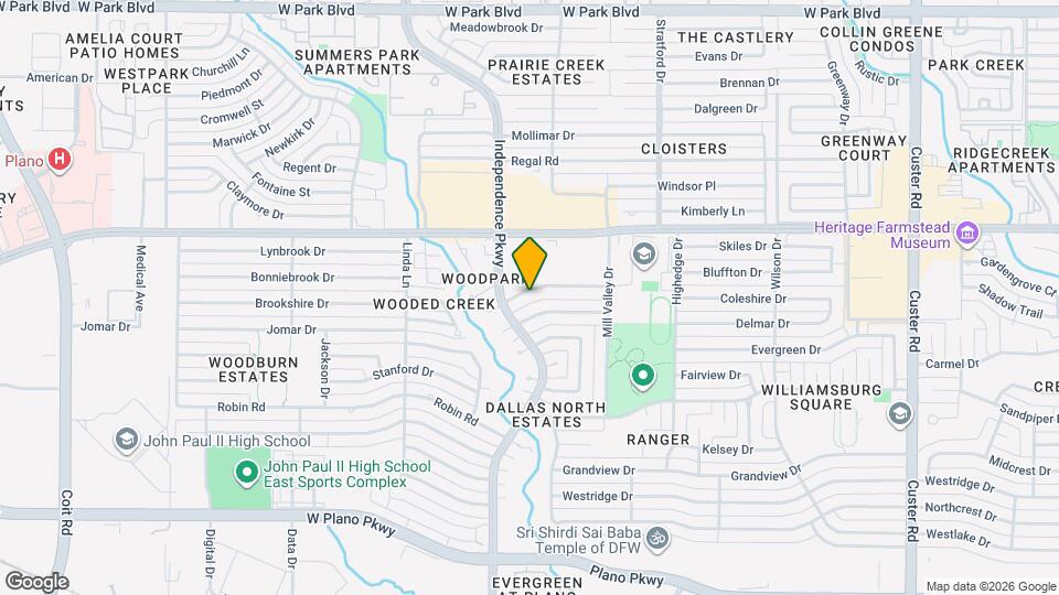 2814 Clear Springs Dr Map and Location Details