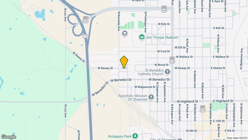 1108 W Dewey St Map and Location Details