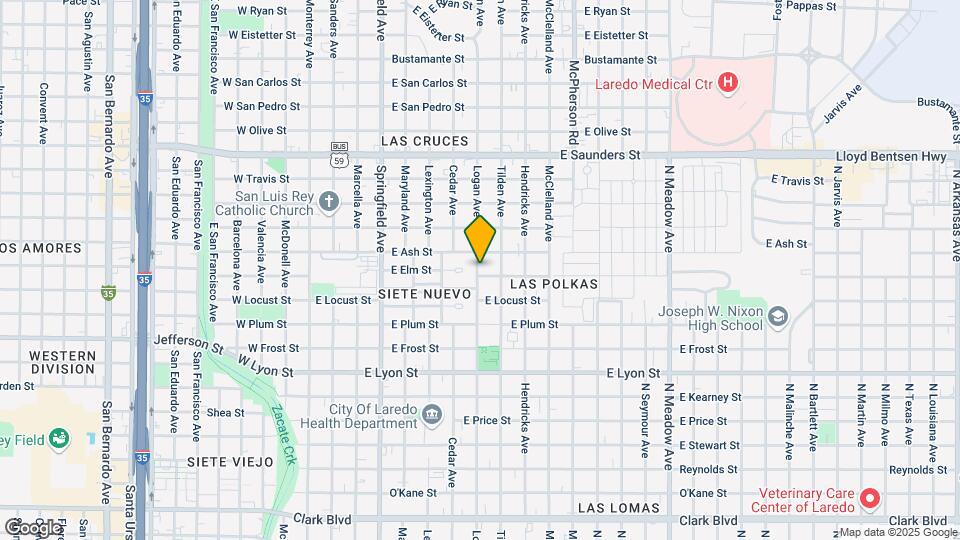802 E Elm St Map and Location Details