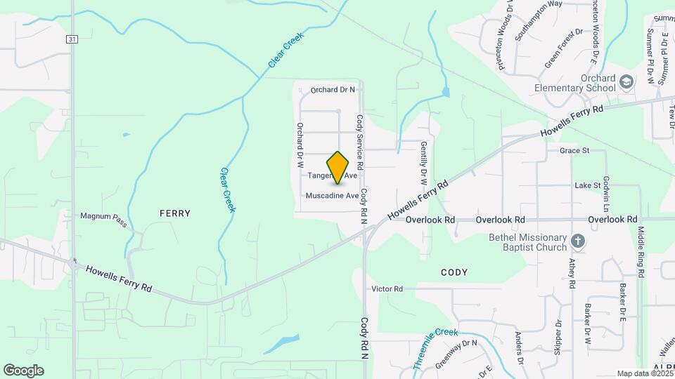 7162 Muscadine Ave Mapa y Detalles de la Ubicación