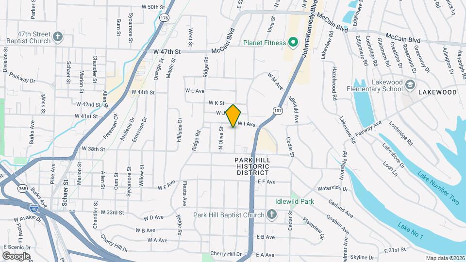 3919 N Cypress St Map and Location Details