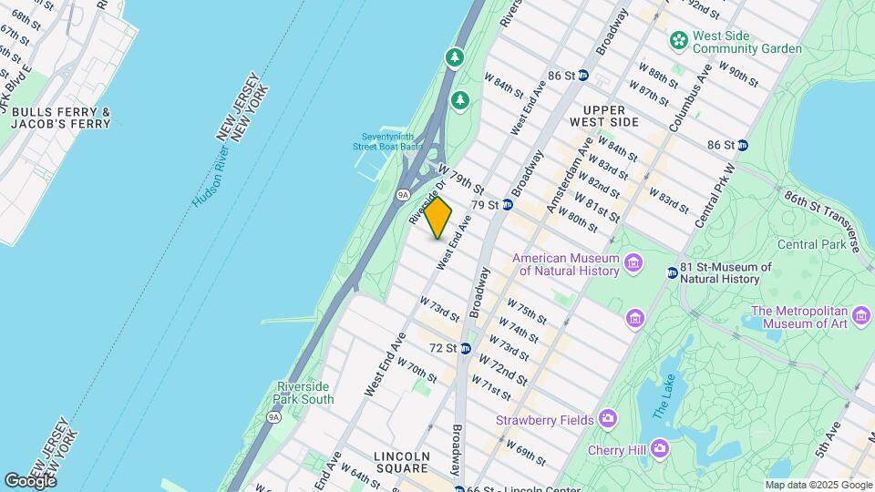 302 W 76th St Map and Location Details