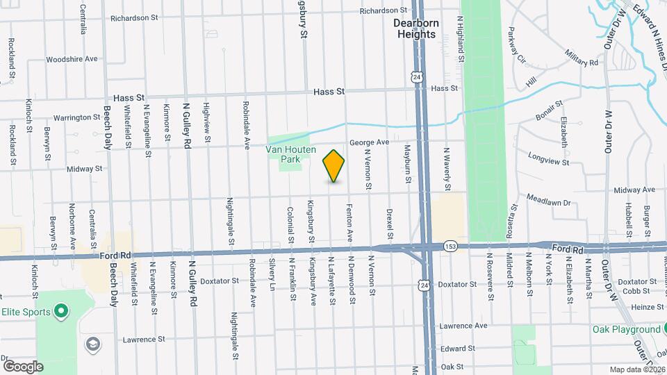 5918 N Lafayette St Map and Location Details