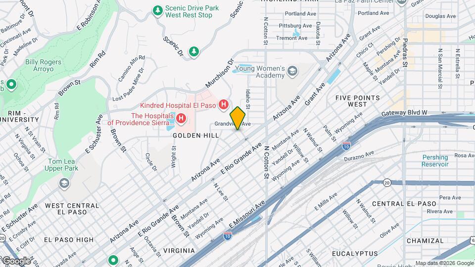 1219 N Laurel St Map and Location Details