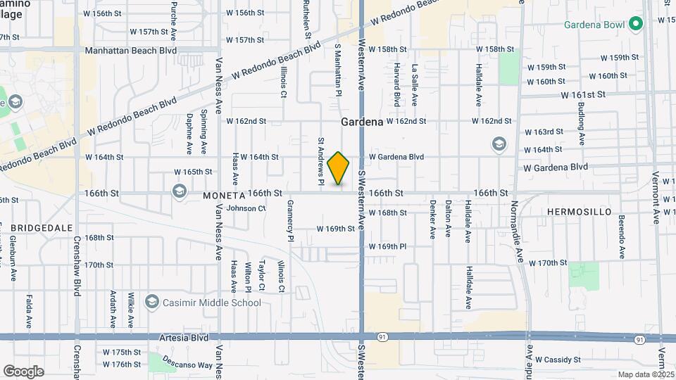 1835 W 166th St Mapa y Detalles de la Ubicación