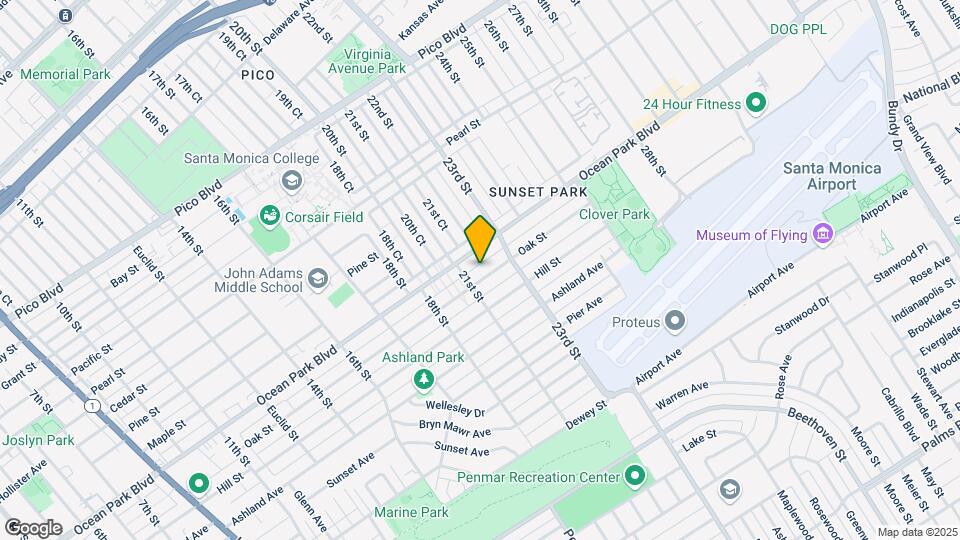 2117 Oak St Map and Location Details