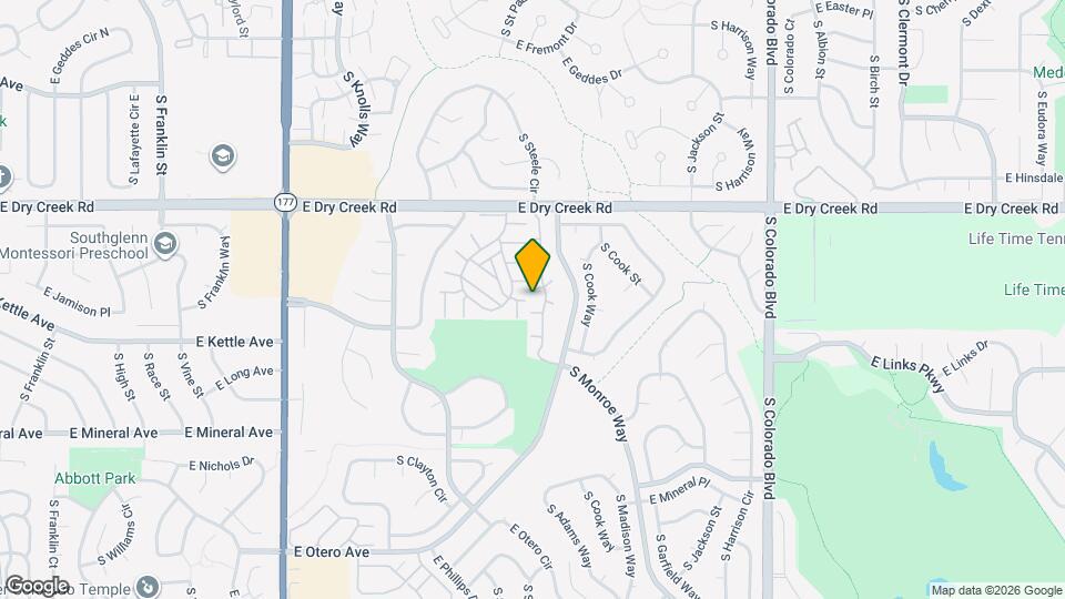 7635 S Steele St, Unit 39 Mapa y Detalles de la Ubicación