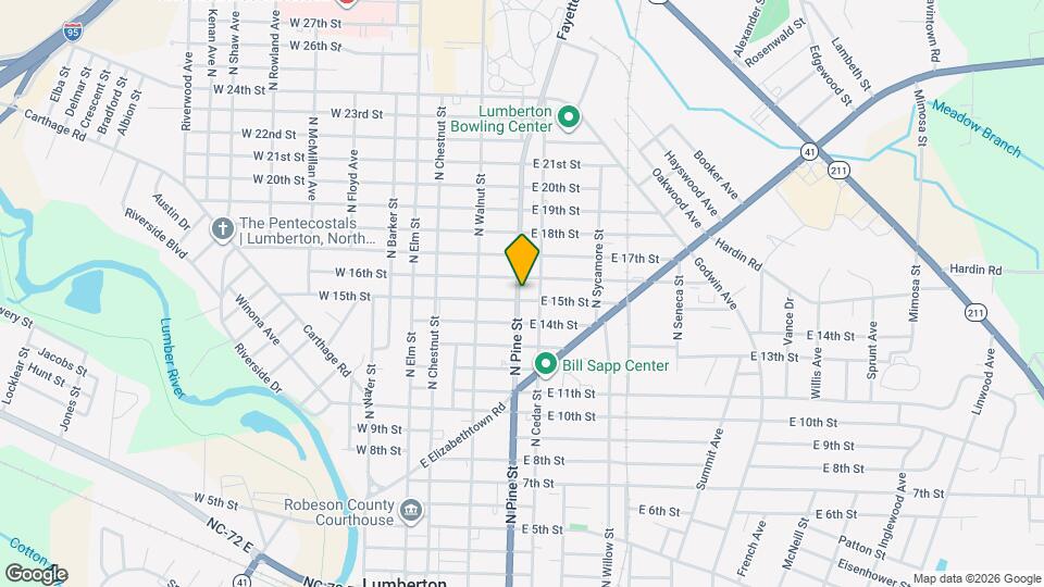 1502 N Pine St Mapa y Detalles de la Ubicación