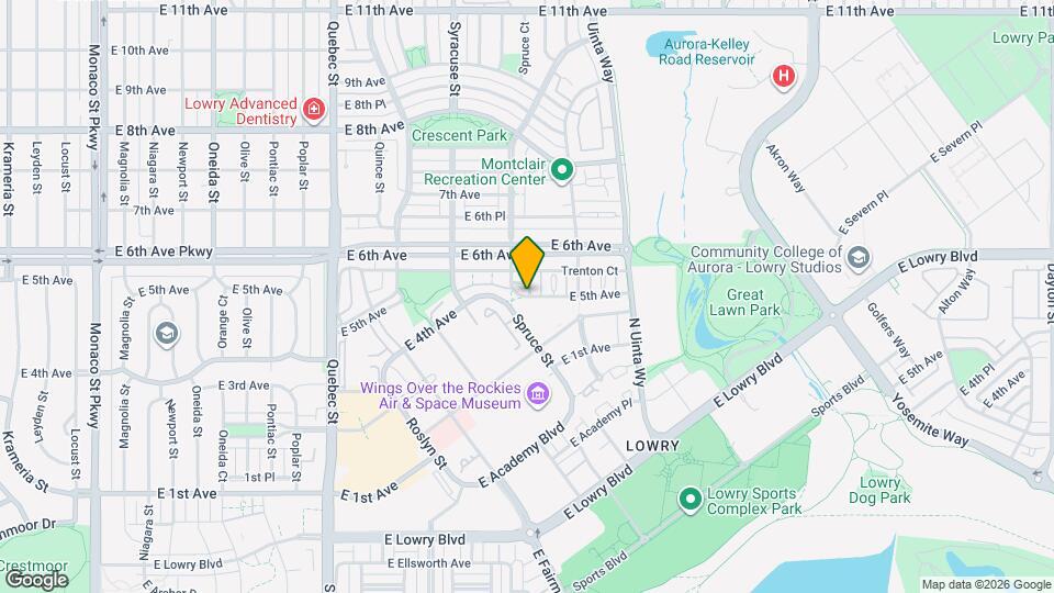 7460 E 5th Ave Map and Location Details